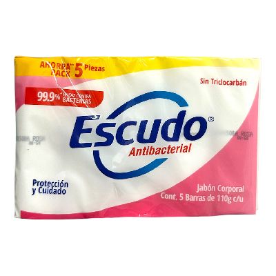 ESCUDO JABON 5X110GR CUIDADO ROSA